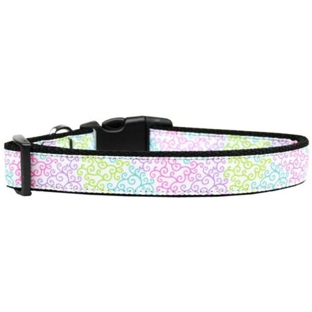 UNCONDITIONAL LOVE Summer Swirls Nylon Dog Collar Large UN764824